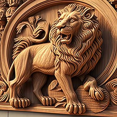 3D модель Gripsholm Lion известное животное (STL)